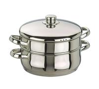 IBILI - Casserole vapeur Oslo, 24 cm, Acier inoxydable, Compatible avec l’induction