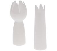 IBILI CNW0102 Lot de 2 Douilles, Plastique, Blanc, 1.7 x 1.7 x 5.7 cm
