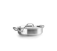 IBILI - Cuisinière avec couvercle inox Ebbe 28 cm, acier inoxydable 18/10, convient pour induction