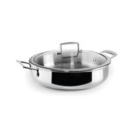 IBILI - Cuisinière tricouche Triply Natural 32 cm, acier inoxydable, convient pour induction, sans antiadhésif