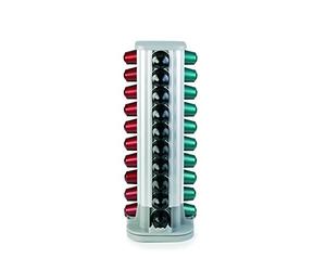 Ibili - Distributeur De Capsules Nespresso, 40 Capsules, Pivotant, Aluminium