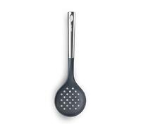 IBILI - Écumoire Malmo, silicone et acier inoxydable, 35,2 cm, Blanc avec Détails Argentés