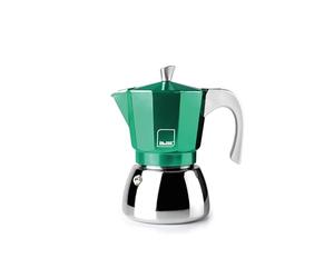IBILI Elba Green Cafetière express, 12 tasses, 600 ml, fonte d'aluminium, base en acier inoxydable, convient pour induction