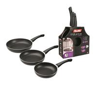 IBILI - Ensemble de 3 poêles Inducta 18 + 20 + 24 cm Aluminium Antiadhésif Compatible avec l’induction