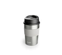 IBILI Gobelet double paroi luxe titane 360 ml, acier inoxydable, étanche, gris