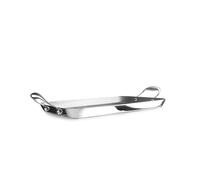Ibili Plancha Triply Natural 38 cm – Aluminium argenté, triple couche, induction compatible