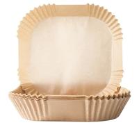 IBILI Lot 50 barquettes jetables carrées 20 cm pour Aifryer