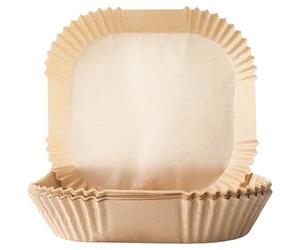 IBILI Lot 50 barquettes jetables carrées 20 cm pour Aifryer