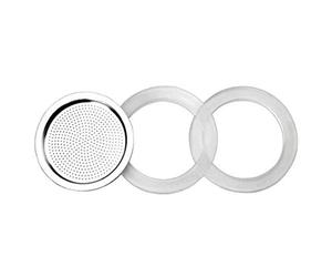 IBILI - Lot De 2 Joints en Silicone + 1 Filtre pour Cafetière Essential 4 Tasses