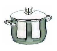 IBILI - Marmite avec couvercle Oslo, 16 cm, Acier inoxydable, Compatible avec l’induction