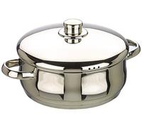 IBILI - Marmite avec couvercle Oslo, 22 cm, Acier inoxydable, Compatible avec l’induction