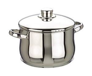 IBILI - Marmite avec couvercle Oslo, 24 cm, Acier inoxydable, Compatible avec l’induction