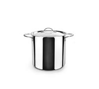 IBILI - Marmite très haute avec couvercle Noah, 28 cm, Acier inoxydable 18/10, Compatible avec l’induction, Sans Couleur