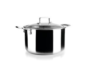 IBILI - Marmite tricouche Triply Natural 24 cm, acier inoxydable, convient pour induction, sans antiadhésif