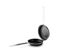 IBILI - Mini-moule à omelette aux pommes de terre I-CHEF, 14 cm, aluminium, manche en acier inoxydable, antiadhésif, adapté à l'induction, Gris Argenté