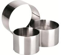 Ibili Moule à Anneaux En Acier Inoxydable 9x6 Cm Argent Argent One Size