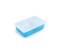 IBILI - Moule à glace carré XL (6 cav.) avec couvercle, 100% silicone,