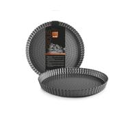 IBILI Moule à tarte perforé antiadhésif 28 cm en acier - croustillant, compatible lave-vaisselle