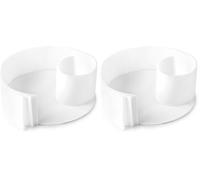 IBILI - Papier antiadhésif prédécoupé pour moule rond de 20 cm, set de 20 bases + 20 côtés, Blanc (Lot de 2)