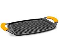 Grill Plancha Basic Stone Avec Rainures 47x29cm
