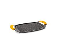 Grill Plancha - IBILI - Modèle BASIC STONE - Fonte d'aluminium - Antiadhésif façon pierre - 47x29 cm