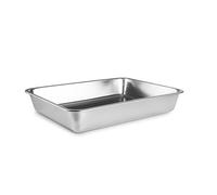 IBILI - Plat pour four rectactangolar Food Buffet, acier inoxydable 18/10, 26,80 x 20,80 x 4,20 cm