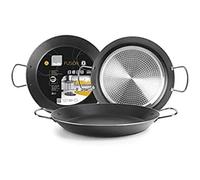 IBILI - Poêle à paella Fusion, 26 cm, Aluminium, Antiadhésif, 2 portions, Compatible avec l’induction