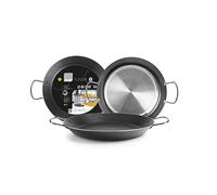 IBILI - Poêle à paella Fusion, 30 cm, Aluminium, Antiadhésif, 4 portions, Compatible avec l’induction