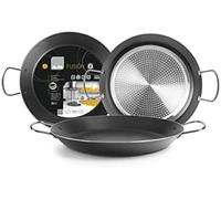 IBILI - Poêle à paella Fusion, 42 cm, Aluminium, Antiadhésif, 10 portions, Compatible avec l’induction