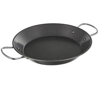 IBILI - Poêle à paella Inducta, 28 cm, Acier, Antiadhésif, 2 portions, Noir
