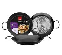 IBILI - Poêle à paella Inducta, 30 cm, Aluminium, Antiadhésif, 4 portions, Compatible avec l’induction, Noir