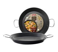IBILI - Poêle à paella Inducta, 40 cm, Acier, Antiadhésif, 9 portions, Noir