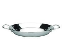 IBILI - Poêle à paella Premier, 40 cm, Acier inoxydable, 9 portions, Compatible avec l’induction