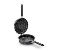 IBILI – Poêle à tortillas Natura – Aluminium antiadhésif style pierre, compatible induction – 24 cm