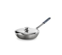 IBILI Poêle avec couvercle pour retourner les tortillas Titanio Chef, 26 cm, Aluminium, Quantanium antiadhésif, Compatible