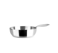 IBILI - Poêle Honda Triply Triply naturelle 24 cm, acier inoxydable, convient pour induction, sans antiadhésif