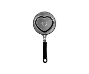 IBILI - Poêle mini-cœur Moka, 14 cm, Acier, Antiadhésif, Compatible avec l’induction