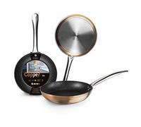 IBILI - Poêle Natura Copper, 16 cm, Aluminium, Antiadhésif style pierre, Compatible avec l’induction