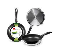 IBILI - Poêle New Ecologic, 18 cm, Acier inoxydable, Xylan antiadhésif, Compatible avec l’induction