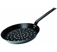 IBILI - Poêle pour châtaignes Moka, 26 cm, Acier, Antiadhésif, Noir