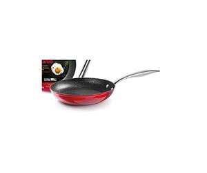 IBILI - Poêle Red Rock, 28 cm, Aluminium, Quantanium antiadhésif, Compatible avec l’induction