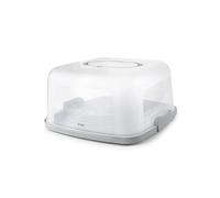 IBILI - Porte-gâteau carré 32,5 x 32 x 16,5 cm - Plastique avec poignée rabattable