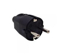 IBILI - Prise T/T-L noire en caoutchouc standard