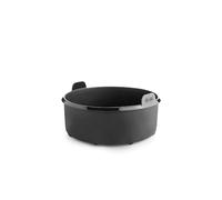 IBILI - Récipient rond pour friteuse à air - 16 cm - Fabriqué en silicone platine 100%, Noir