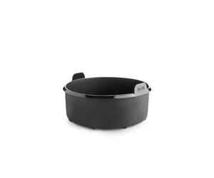IBILI - Récipient rond pour friteuse à air - 16 cm - Fabriqué en silicone platine 100%, Noir