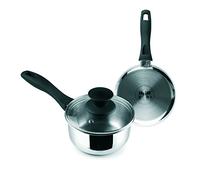 IBILI - Saucière avec couvercle Induktion, 14 cm, Acier inoxydable, Compatible avec l’induction, Argent