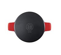 IBILI - Sauteuse Excellent titanio en fonte d’aluminium, couvercle en verre et poignées en silicone, 40 cm, Antiadhésif, Compatible avec l’induction