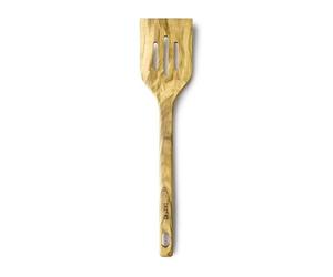 IBILI - Spatule perforée olive de 30 cm en bois d'olivier avec revêtement huile
