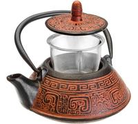 Ibili - Théière en Fonte Inde, 0,8 Litre, Intérieur Émaillé, Compatible avec les Plaques à Induction