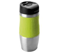 IBILI Thermobecher Luxe 400 ml, Edelstahl, Silber/grün/schwarz, 7 x 7 x 20 cm